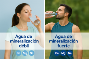 que es mejor agua de mineralizacion debil o fuerte